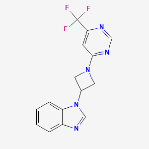 1-[1-[6-(Trifluoromethyl)pyrimidin-4-yl]azetidin-3-yl]benzimidazole