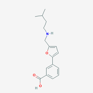 molecular formula C17H21NO3 B275941 3-{5-[(Isopentylamino)methyl]-2-furyl}benzoic acid 