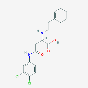 2-[2-(Cyclohexen-1-yl)ethylamino]-4-(3,4-dichloroanilino)-4-oxobutanoic acid