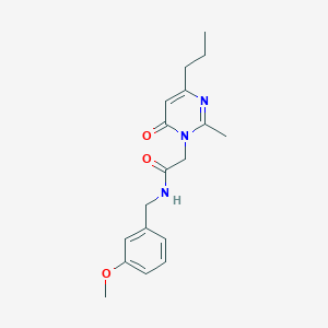 N-[(3-Methoxyphenyl)methyl]-2-(2-methyl-6-oxo-4-propylpyrimidin-1-yl)acetamide