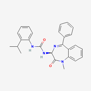 1-(1-methyl-2-oxo-5-phenyl-2,3-dihydro-1H-1,4-diazepin-3-yl)-3-(2-isopropylphenyl)urea