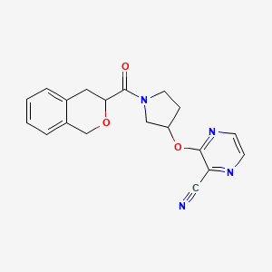 3-((1-(Isochroman-3-carbonyl)pyrrolidin-3-yl)oxy)pyrazine-2-carbonitrile