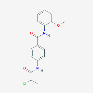 4-(2-chloropropanamido)-N-(2-methoxyphenyl)benzamide
