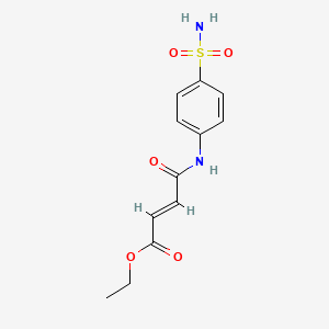 molecular formula C12H14N2O5S B2759426 3-(4-Sulfamoyl-phenylcarbamoyl)-acrylic acid ethyl ester CAS No. 315670-98-5