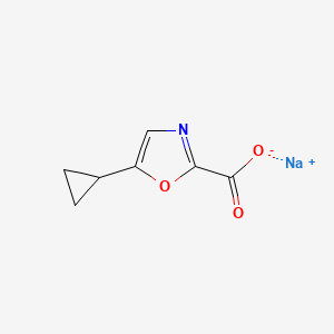Sodium;5-cyclopropyl-1,3-oxazole-2-carboxylate