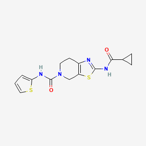 2-(cyclopropanecarboxamido)-N-(thiophen-2-yl)-6,7-dihydrothiazolo[5,4-c]pyridine-5(4H)-carboxamide