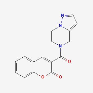 3-(4,5,6,7-tetrahydropyrazolo[1,5-a]pyrazine-5-carbonyl)-2H-chromen-2-one