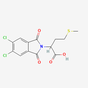 molecular formula C13H11Cl2NO4S B2759461 2-(5,6-二氯-1,3-二氧-1,3-二氢-2H-异喹啉-2-基)-4-(甲基硫基)丁酸 CAS No. 332382-84-0