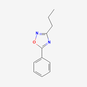 molecular formula C11H12N2O B2759469 5-Phenyl-3-propyl-1,2,4-oxadiazole CAS No. 91350-20-8