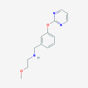 molecular formula C14H17N3O2 B275947 2-methoxy-N-[3-(pyrimidin-2-yloxy)benzyl]ethanamine 