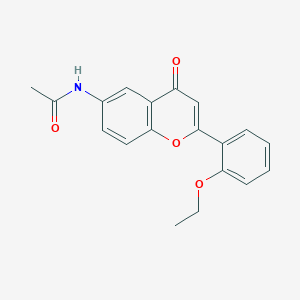 molecular formula C19H17NO4 B2759475 N-[2-(2-乙氧苯基)-4-氧喹唑啉-6-基]乙酰胺 CAS No. 923196-08-1