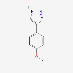 molecular formula C10H10N2O B2759489 4-(4-methoxyphenyl)-1H-pyrazole CAS No. 111016-45-6