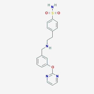 4-(2-{[3-(2-Pyrimidinyloxy)benzyl]amino}ethyl)benzenesulfonamide