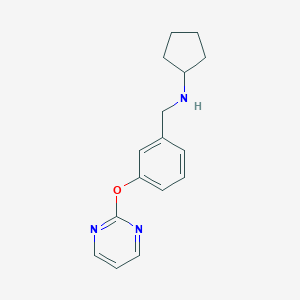 molecular formula C16H19N3O B275951 N-[3-(pyrimidin-2-yloxy)benzyl]cyclopentanamine 