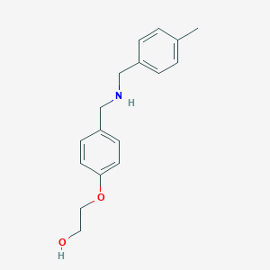 molecular formula C17H21NO2 B275954 2-(4-{[(4-Methylbenzyl)amino]methyl}phenoxy)ethanol 