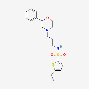 5-ethyl-N-(3-(2-phenylmorpholino)propyl)thiophene-2-sulfonamide