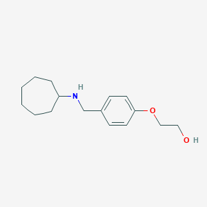 2-{4-[(Cycloheptylamino)methyl]phenoxy}ethanol