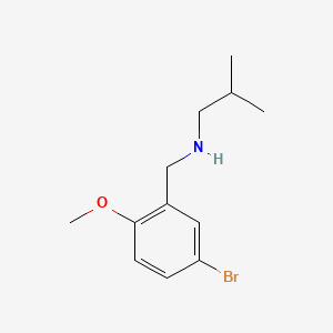 molecular formula C12H18BrNO B2759566 N-(5-bromo-2-methoxybenzyl)-N-isobutylamine CAS No. 861409-73-6
