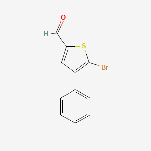 5-Bromo-4-phenylthiophene-2-carbaldehyde