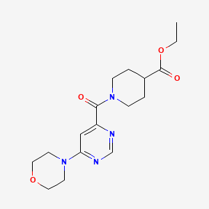molecular formula C17H24N4O4 B2759605 Ethyl 1-(6-morpholinopyrimidine-4-carbonyl)piperidine-4-carboxylate CAS No. 1903591-47-8