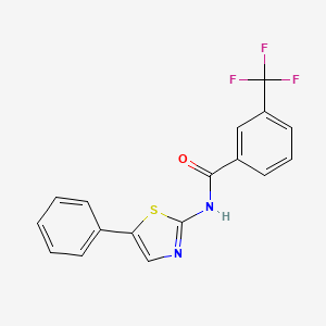 N-(5-phenyl-1,3-thiazol-2-yl)-3-(trifluoromethyl)benzamide