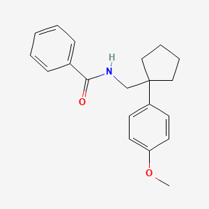 N-((1-(4-methoxyphenyl)cyclopentyl)methyl)benzamide