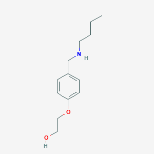 molecular formula C13H21NO2 B275961 2-{4-[(Butylamino)methyl]phenoxy}ethanol 