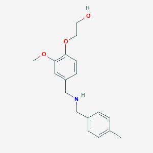 molecular formula C18H23NO3 B275963 2-(2-Methoxy-4-{[(4-methylbenzyl)amino]methyl}phenoxy)ethanol 