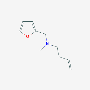molecular formula C10H15NO B2759647 N-(furan-2-ylmethyl)-N-methylbut-3-en-1-amine CAS No. 1855641-37-0