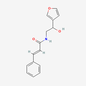 molecular formula C15H15NO3 B2759656 N-(2-(呋喃-3-基)-2-羟基乙基)肉桂酰胺 CAS No. 1396890-83-7