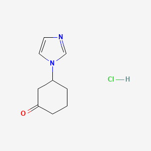 3-(1H-imidazol-1-yl)cyclohexan-1-one hydrochloride