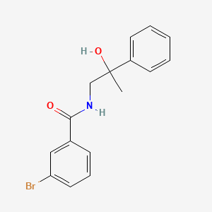molecular formula C16H16BrNO2 B2759663 3-bromo-N-(2-hydroxy-2-phenylpropyl)benzamide CAS No. 1351621-66-3