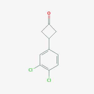 molecular formula C10H8Cl2O B2759678 3-(3,4-Dichlorophenyl)cyclobutan-1-one CAS No. 1504192-05-5