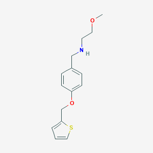 molecular formula C15H19NO2S B275968 2-methoxy-N-[4-(thiophen-2-ylmethoxy)benzyl]ethanamine 