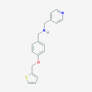 N-(4-pyridinylmethyl)-N-[4-(2-thienylmethoxy)benzyl]amine