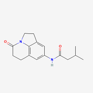 molecular formula C16H20N2O2 B2759745 3-methyl-N-(4-oxo-2,4,5,6-tetrahydro-1H-pyrrolo[3,2,1-ij]quinolin-8-yl)butanamide CAS No. 903292-18-2