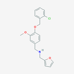 1-{4-[(2-chlorobenzyl)oxy]-3-methoxyphenyl}-N-(furan-2-ylmethyl)methanamine