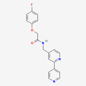 molecular formula C19H16FN3O2 B2759752 N-([2,4'-bipyridin]-4-ylmethyl)-2-(4-氟苯氧基)乙酰胺 CAS No. 2034321-59-8