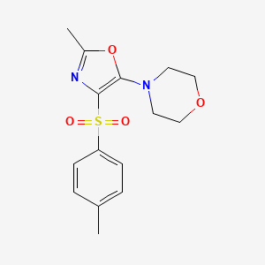 molecular formula C15H18N2O4S B2759758 4-(2-甲基-4-对甲苯基噁唑-5-基)吗啉 CAS No. 145317-88-0