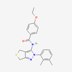 molecular formula C22H23N3O2S B2759765 N-[2-(2,3-dimethylphenyl)-4,6-dihydrothieno[3,4-c]pyrazol-3-yl]-4-ethoxybenzamide CAS No. 450344-02-2