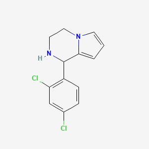 molecular formula C13H12Cl2N2 B2759768 1-(2,4-Dichlorophenyl)-1,2,3,4-tetrahydropyrrolo[1,2-a]pyrazine CAS No. 1024471-90-6