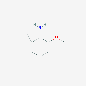 molecular formula C9H19NO B2759769 6-甲氧基-2,2-二甲基环己基胺 CAS No. 1504527-64-3