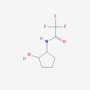 molecular formula C7H10F3NO2 B2759790 2,2,2-三氟-N-(2-羟基环戊基)乙酰胺 CAS No. 1864724-99-1