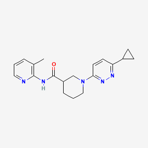 B2759801 1-(6-cyclopropylpyridazin-3-yl)-N-(3-methylpyridin-2-yl)piperidine-3-carboxamide CAS No. 2175978-98-8