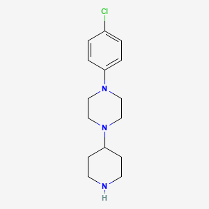 molecular formula C15H22ClN3 B2759811 1-(4-氯苯基)-4-(哌啶-4-基)哌嗪 CAS No. 1284283-28-8