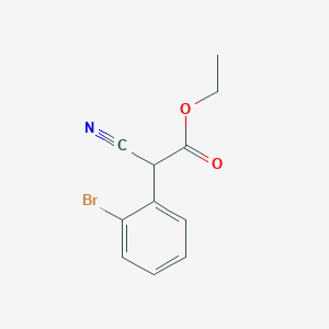 molecular formula C11H10BrNO2 B2759812 乙酸2-(2-溴苯基)-2-氰基乙酸酯 CAS No. 683220-26-0