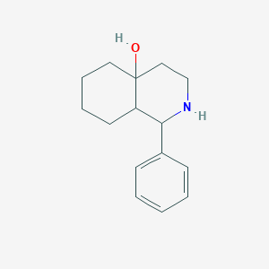 molecular formula C15H21NO B2759815 1-Phenyldecahydroisoquinolin-4a-ol CAS No. 81562-88-1