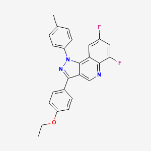 molecular formula C25H19F2N3O B2759821 3-(4-乙氧苯基)-6,8-二氟-1-(4-甲基苯基)-1H-吡唑啉[4,3-c]喹啉 CAS No. 901030-92-0