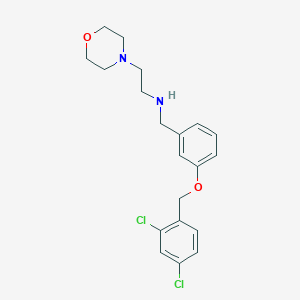 molecular formula C20H24Cl2N2O2 B275983 N-{3-[(2,4-dichlorobenzyl)oxy]benzyl}-2-(morpholin-4-yl)ethanamine 