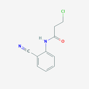 molecular formula C10H9ClN2O B2759856 3-氯-N-(2-氰苯基)丙酰胺 CAS No. 401641-37-0